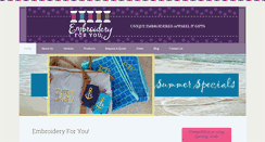 Desktop Screenshot of embroidery4ustl.com